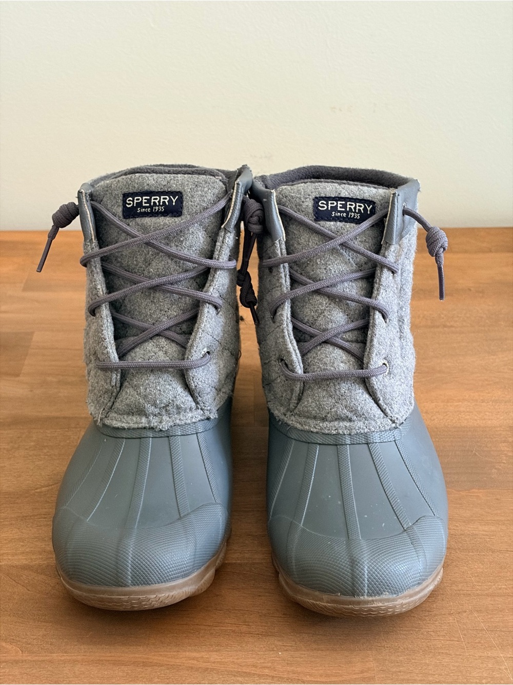 Sperry Top-Sider Syren Gulf Quilted Wool Waterproof Duck Boots Size 8